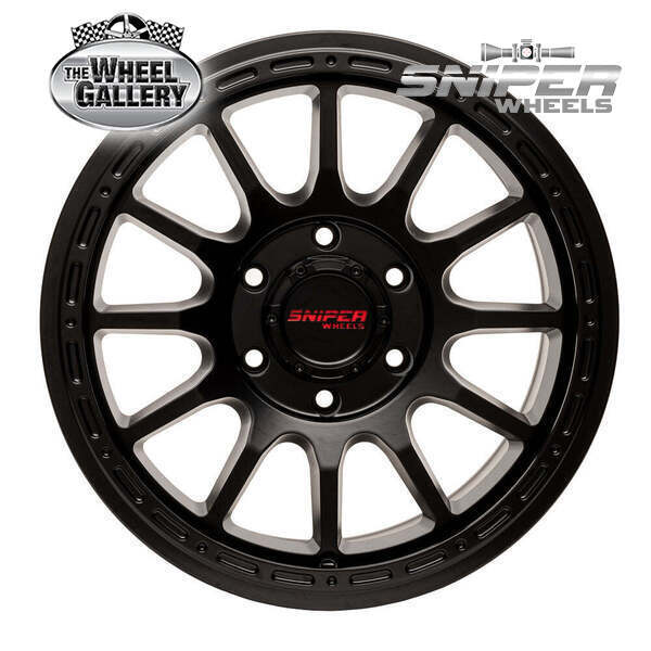 SNIPER WHEELS BLAST MATT BLACK 9 5/150.00 PN12 WHEEL