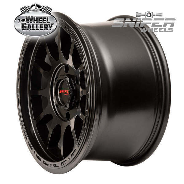 SNIPER WHEELS BLAST MATT BLACK 9 5/150.00 PN12 WHEEL