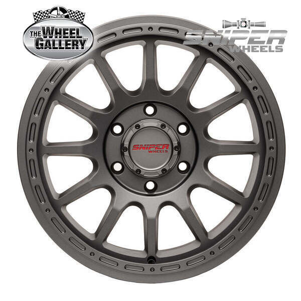 SNIPER WHEELS BLAST MATT GUN METALLIC 9 5/150.00 PN12 WHEEL