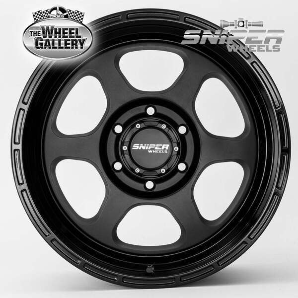 SNIPER WHEELS FRONTLINE MATT BLACK 9 6/139.70 PP10 WHEEL