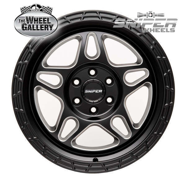 SNIPER WHEELS MILLRAD MATT BLACK 9 6/114.30 PP10 WHEEL