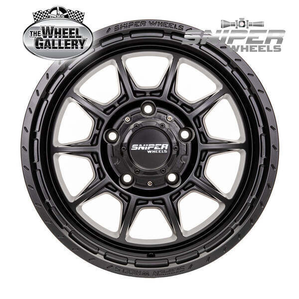 SNIPER WHEELS RECON MATT BLACK 9 5/150.00 PN12 WHEEL