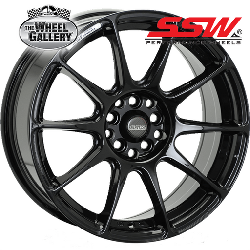 SSW BLADE BLACK 17x7.5 10/100  P38P WHEEL