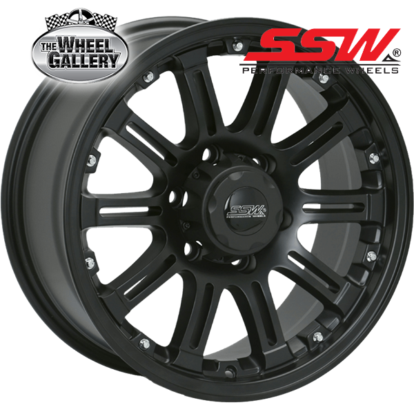 SSW GRANITE MATT BLACK 17x8 6/139.7  P25P WHEEL