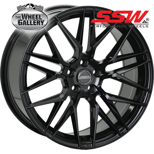 SSW HOCKENHEIM GLOSS BLACK 17x7 5/114.3  P42P WHEEL