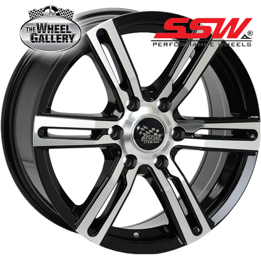 SSW KARGIN II FULL POLISH BLACK 16x7 6/139.7  P25P WHEEL