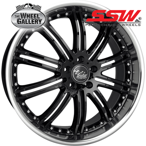 SSW PHANTOM BLACK / LIP POLISH 17x7.5 10/114.3  P40P WHEEL