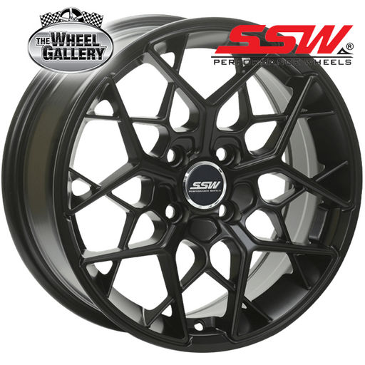 SSW SEPANG BLACK MATT 15x6.5 4/100  P35P WHEEL