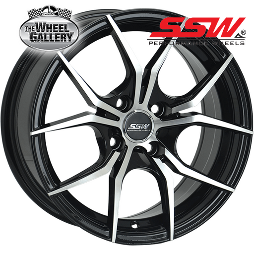 SSW VENOM FULL POLISHED BLACK 15x7 8/100  P35P WHEEL