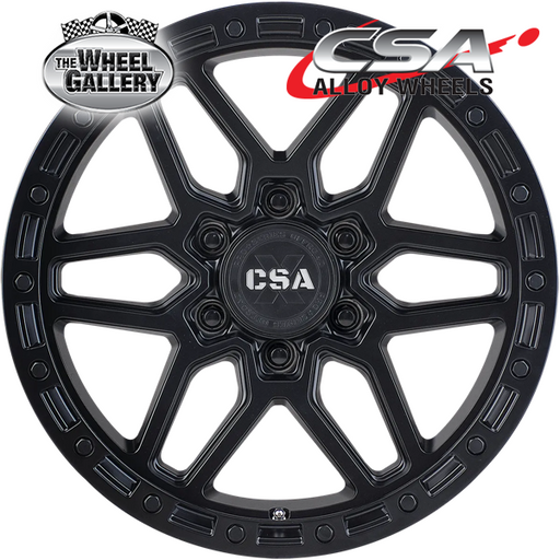 CSA TRACTION SATIN BLACK 17x9 6/139.7  P20 WHEEL
