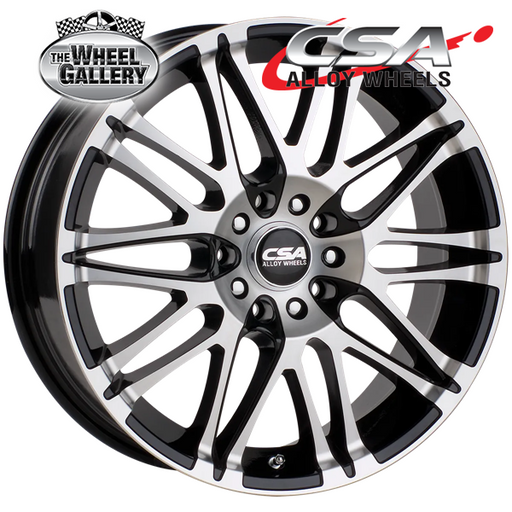 CSA VORST GUNMETAL BLACK MACHINED FACE 15x6 4/100  P38 WHEEL