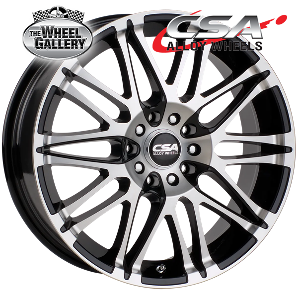 CSA VORST GUNMETAL BLACK MACHINED FACE 15x6 4/100  P38 WHEEL