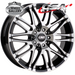 CSA VORST GUNMETAL BLACK MACHINED FACE 15x6 4/100  P38 WHEEL