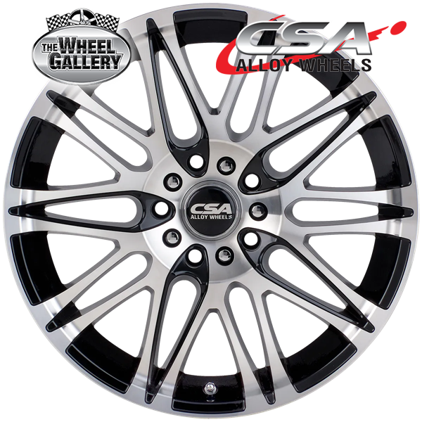 CSA VORST GUNMETAL BLACK MACHINED FACE 15x6 4/100  P38 WHEEL