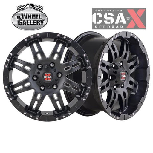 CSA WARFARE SATIN BLACK 17x8 6/139.7  P35 WHEEL