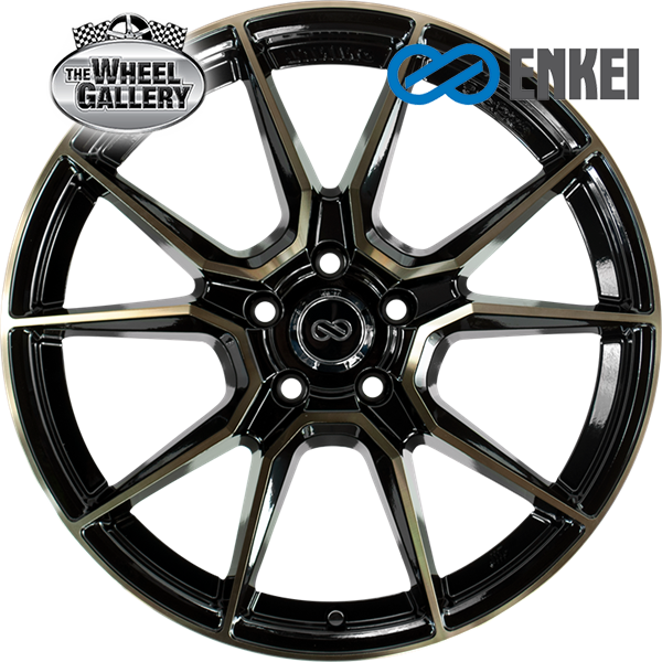 Enkei SC51 GLOSS BLACK/MACHINED FACE WITH BRONZE TINT 18'' Wheels