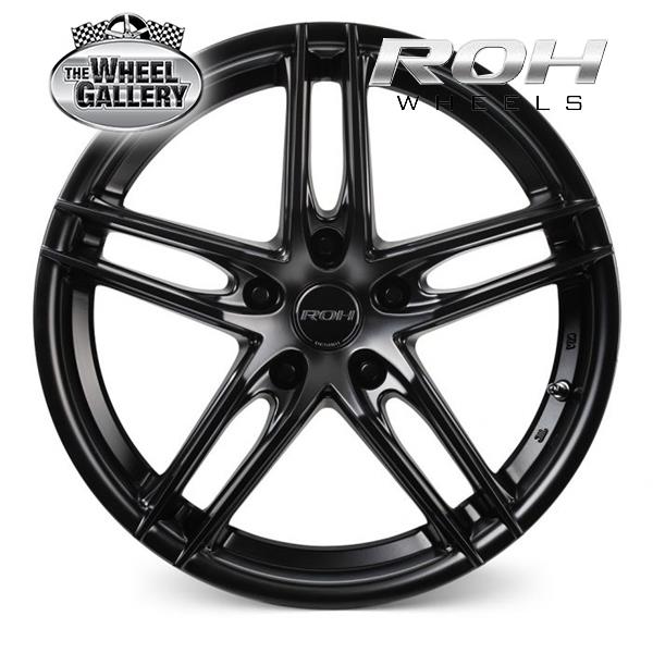 16 Inch Roh Rims ROH MONACO 16x7 5/114.3 40 MATT BLACK — The Wheel Gallery