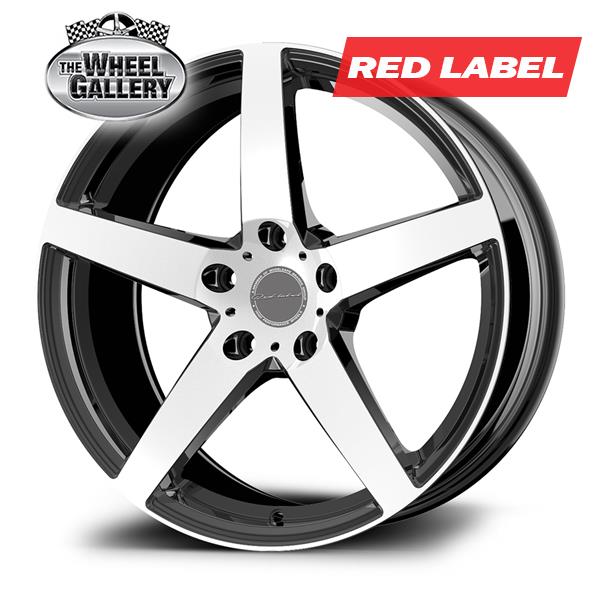 RED LABEL RD215 RED LABEL MACHINED FACE BLACK 18x8 5/114.3  +38 WHEEL