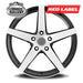 RED LABEL RD215 RED LABEL MACHINED FACE BLACK 18x8 5/114.3  +38 WHEEL