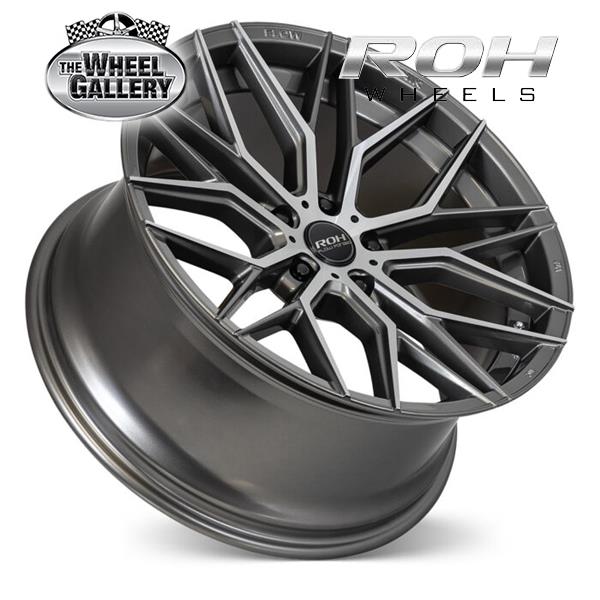 Rf048 Rims ROH RF4 18x8 5/120 40 GUNMETAL MACHINED — The Wheel Gallery