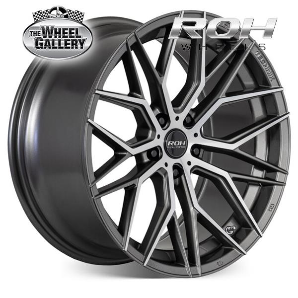 Rf048 Rims ROH RF4 18x8 5/120 40 GUNMETAL MACHINED — The Wheel Gallery