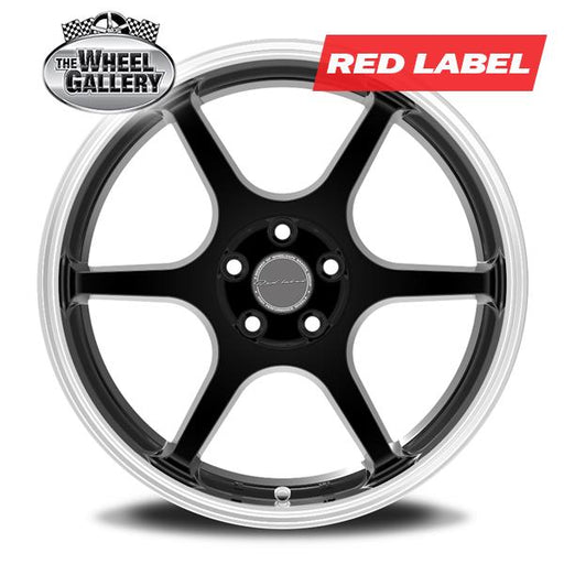 RED LABEL RD224 RED LABEL MACHINED LIP BLACK 17x7.5 5/112  +35 WHEEL