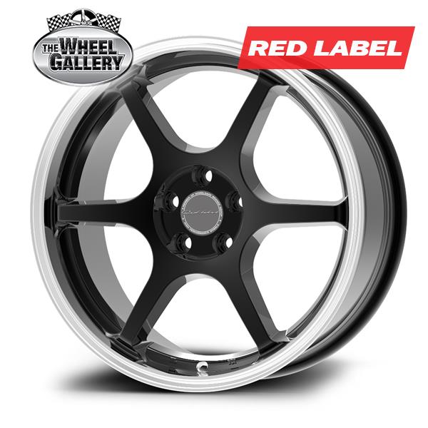 RED LABEL RD224 RED LABEL MACHINED LIP BLACK 17x7.5 5/112  +35 WHEEL