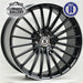 AG WHEELS AM600 BLACK 19x8.5 5/112  PP45 (FRONT) AND P47 WHEEL