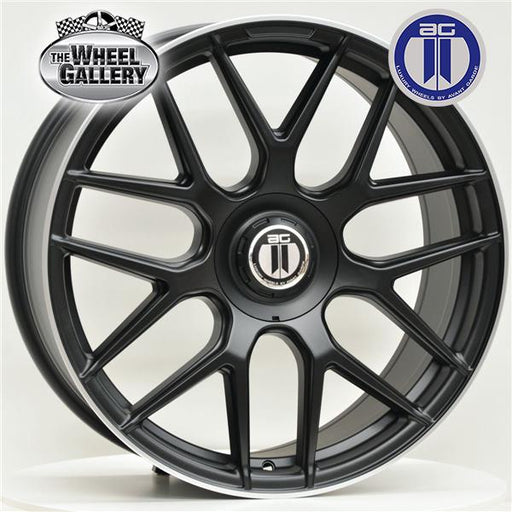 AG WHEELS AM636 BLACK 20x8 5/112  PP42 (FRONT) AND P45 WHEEL