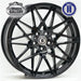 AG WHEELS GT BLACK 19x8 5/120  PP35 (FRONT) AND P37 (REAR) WHEEL