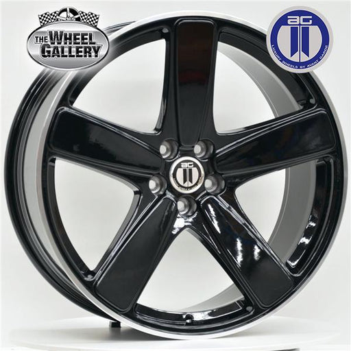 AG WHEELS STAR BLACK 21x9 5/112  PP26 (FRONT) AND P19 (REAR) WHEEL