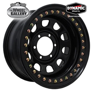 Dynamic Steel D Style 15x6 5/114.3 ET+-12 Black Wheels — The Wheel Gallery