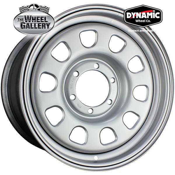 Dynamic Steel D Style 15x6 5/114.3 ET+-12 Black Wheels — The Wheel Gallery