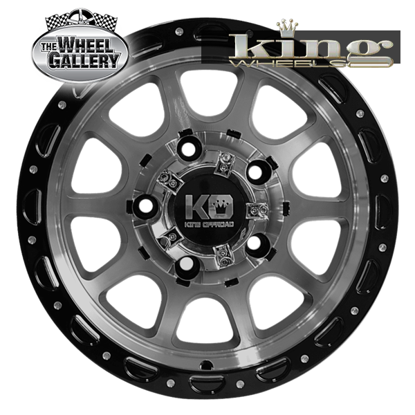 King RAZOR 15x7 5/139.7 0P Gloss Black - Machined — The Wheel Gallery