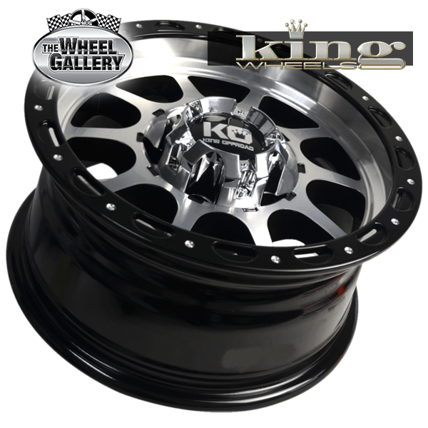 King RAZOR 15x7 5/139.7 0P Gloss Black - Machined — The Wheel Gallery