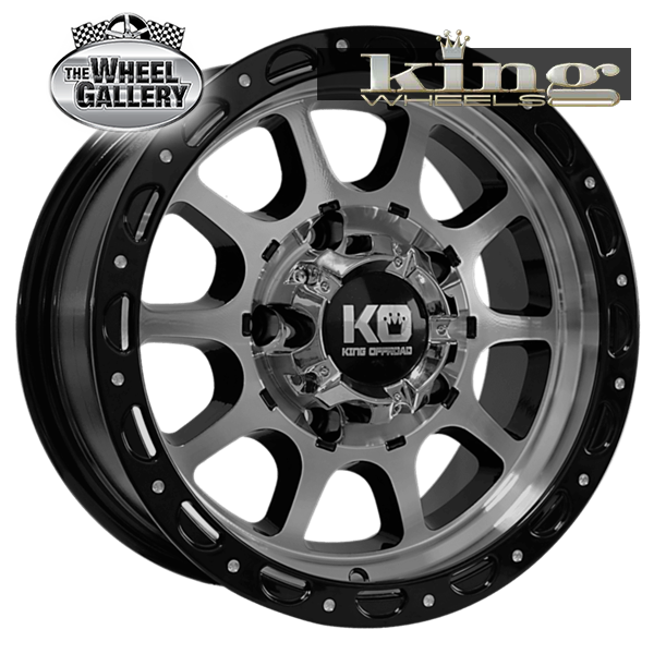 King RAZOR 15x7 5/139.7 0P Gloss Black - Machined — The Wheel Gallery