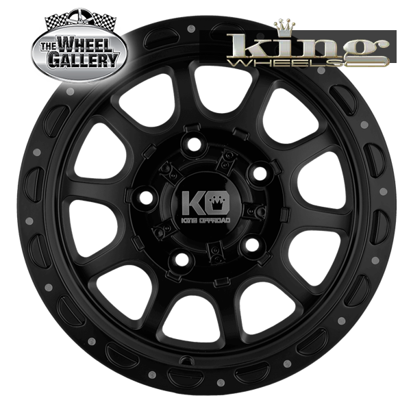 King RAZOR 15x7 5/139.7 0P Gloss Black - Machined — The Wheel Gallery