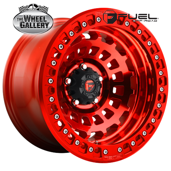 FUEL D100 ZEPHYR BL - OFF ROAD ONLY CANDY RED 17x9 6/139.7  +15 WHEEL